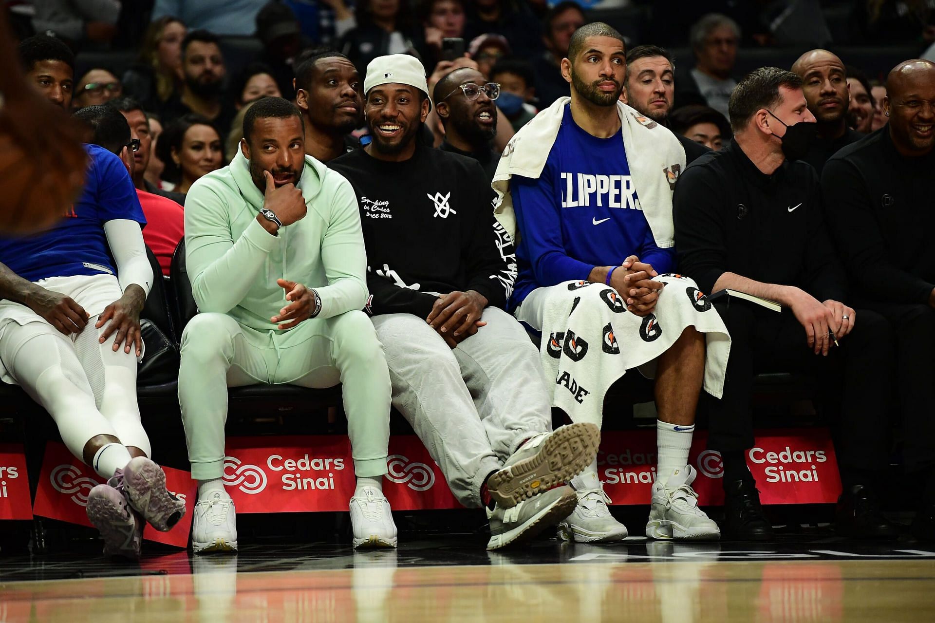 The LA Clippers can offer an intriguing package of several players that could entice the Brooklyn Nets to let go of Kyrie Irving. [photo: Sportsnaut]