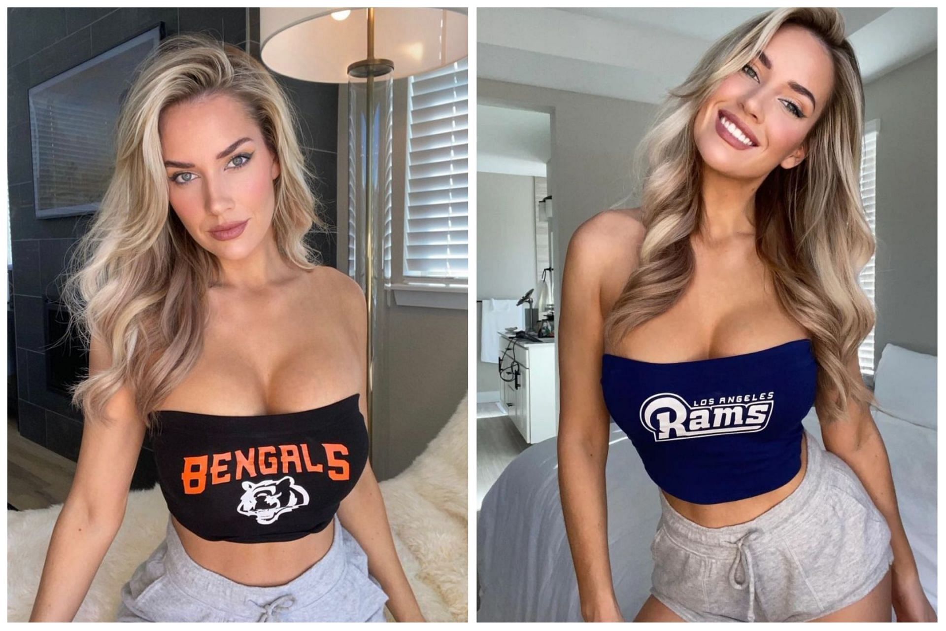 Spiranac is often seen sporting NFL teams merchandise on Instagram