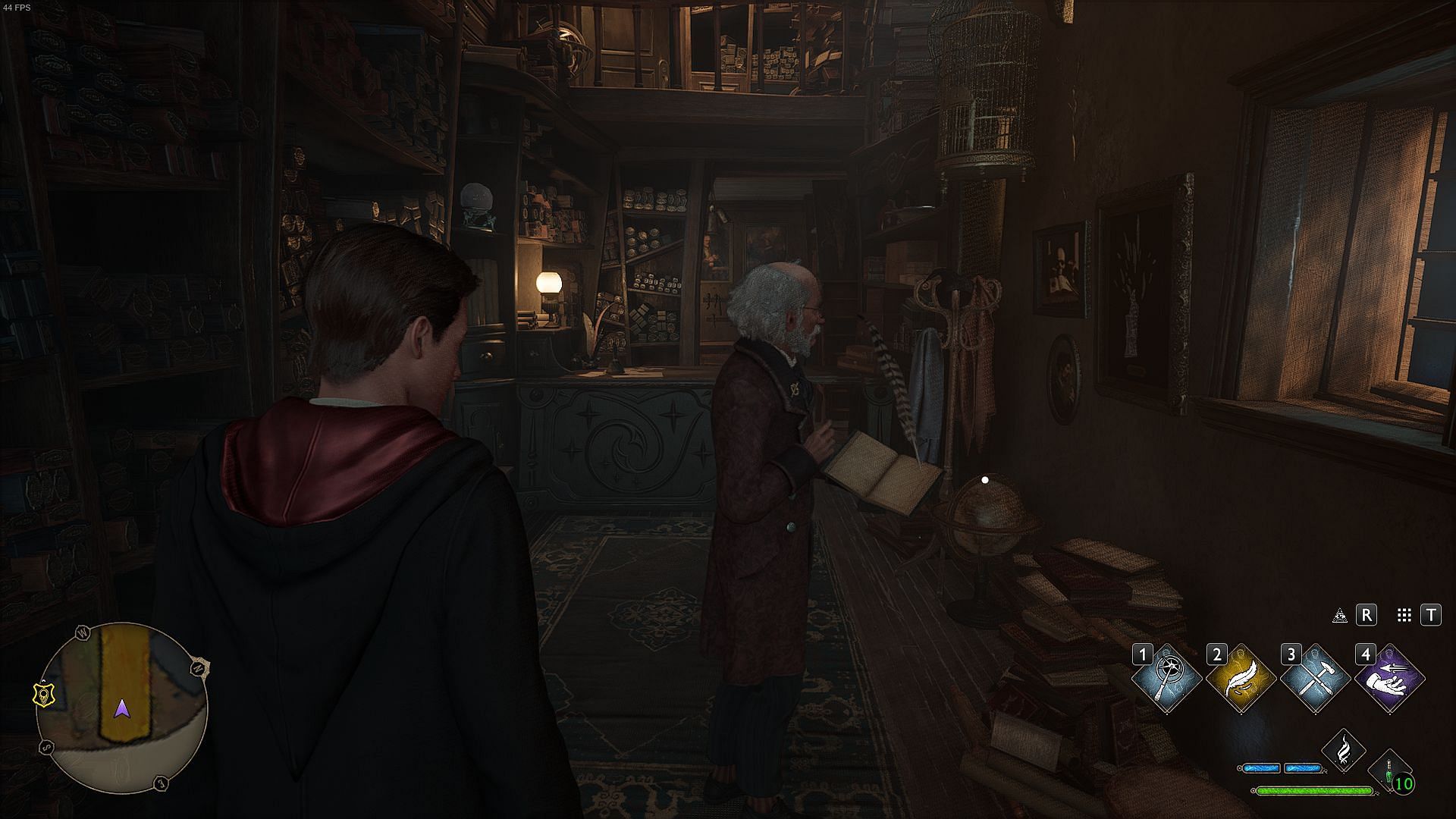 Mr. Ollivander in his shop (Image via Avalanche Software)