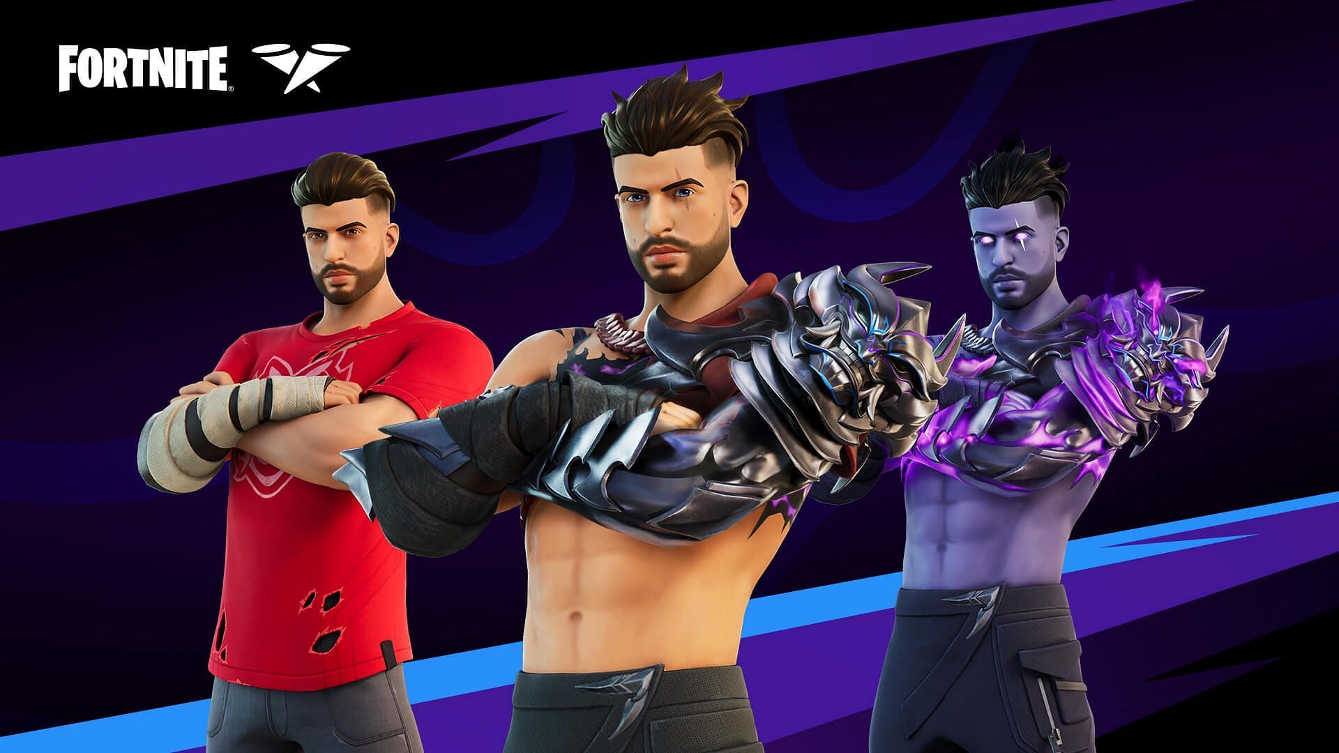 SypherPK&#039;s Fortnite bundle has many amazing cosmetics, including his skin (Image via Epic Games)