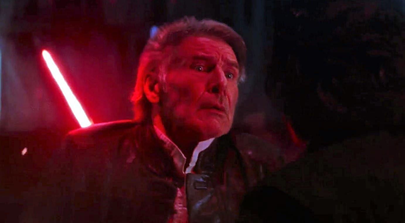 Kylo Ren kills his father Han Solo (Image via Lucasfilm)