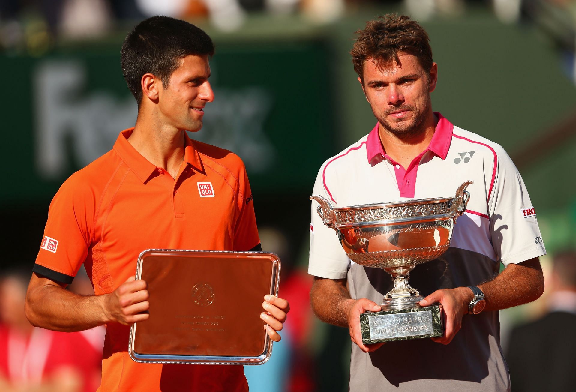 Djokovic and Wawrinka at 2015 French Open