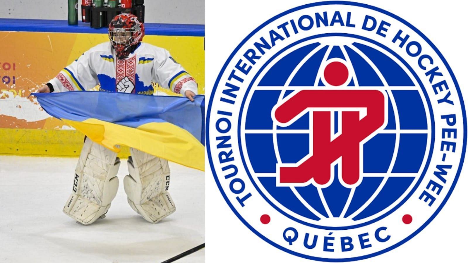 Ukraine Selects, a team of Ukrainian refugees played in the Quebec International Pee-Wee Hockey Tournament held in Quebec City