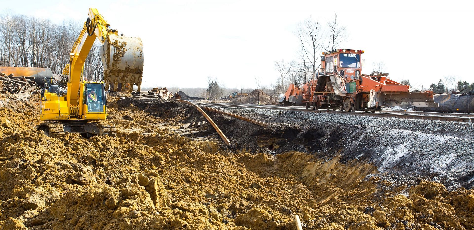 Cleanup efforts are reportedly underway in East Palestine (Image via Norfolk Southern/Twitter)