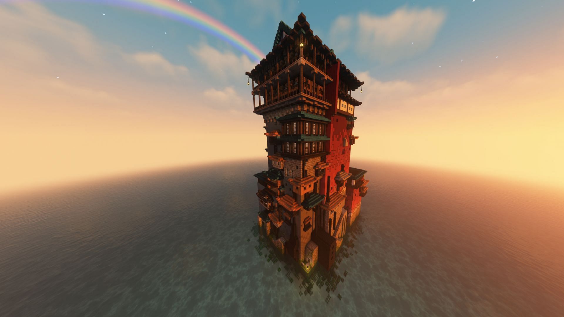 A Minecraft player recently shared their build deriving from Studio Ghibli