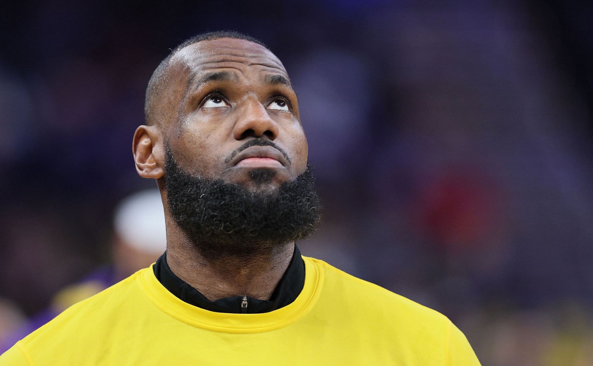 Los Angeles, United States. 07th Feb, 2023. Los Angeles Lakers forward LeBron  James addresses fans and the media after scoring his 36th point against the  Oklahoma City Thunder, passing Kareem Abdul-Jabbar to