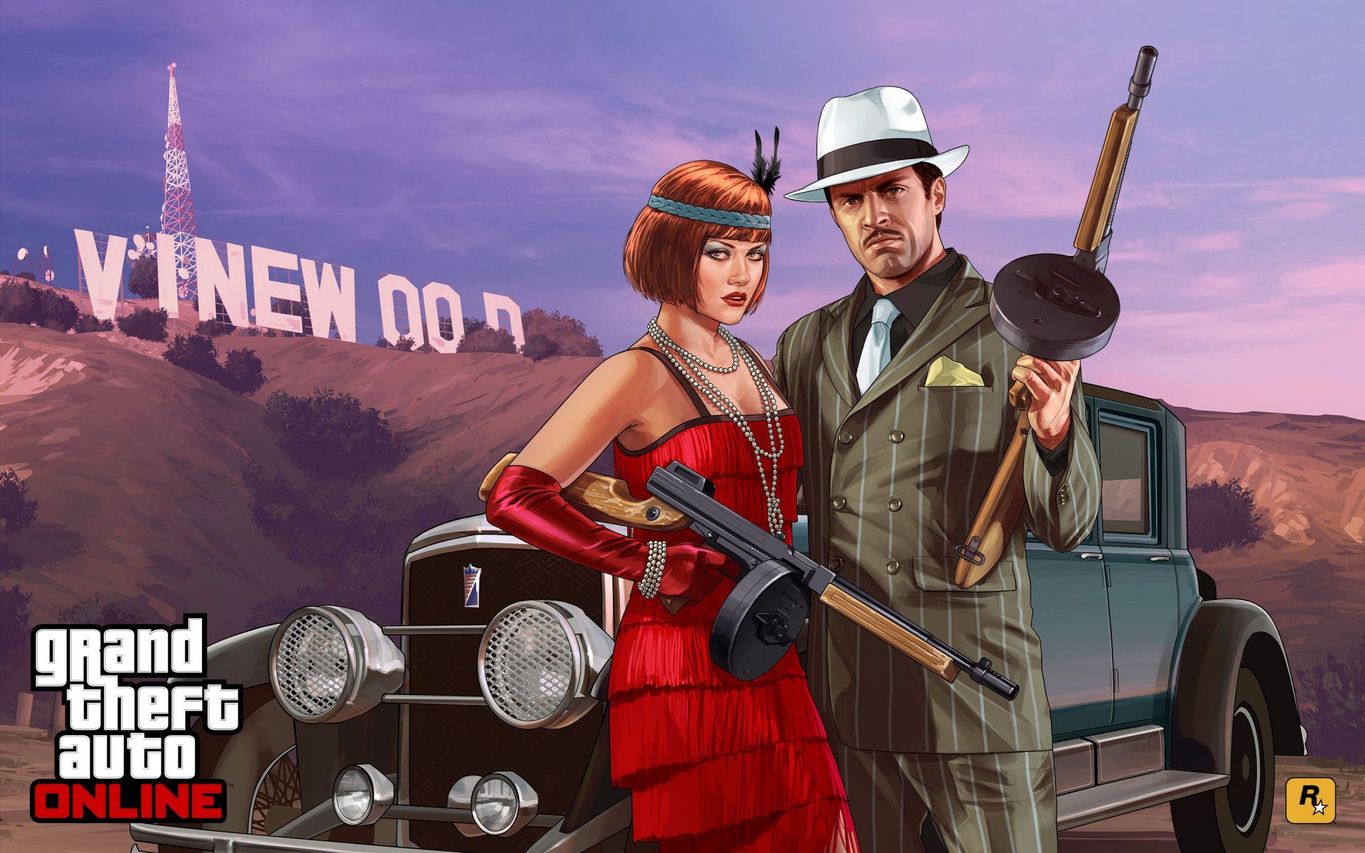 Official artwork featuring these weapons (Image via Rockstar Games)