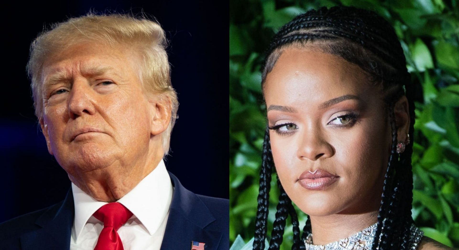 Donald Trump recently came under fire for his online attack on Rihanna (Image via Getty Images)