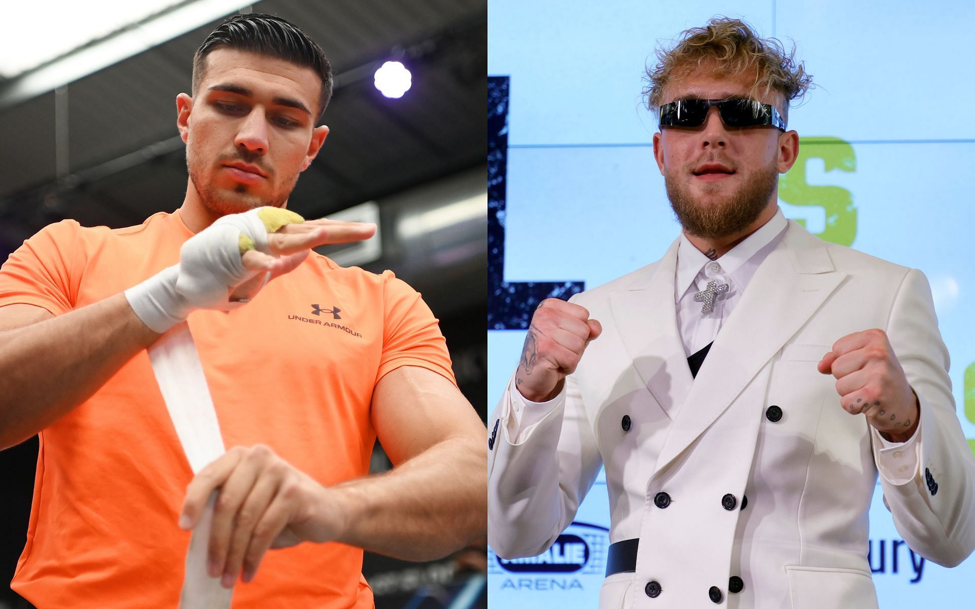 Tommy Fury (left) Jake Paul (right) 