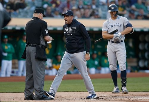 Aaron Boone can't argue for Aaron Judge against a robot