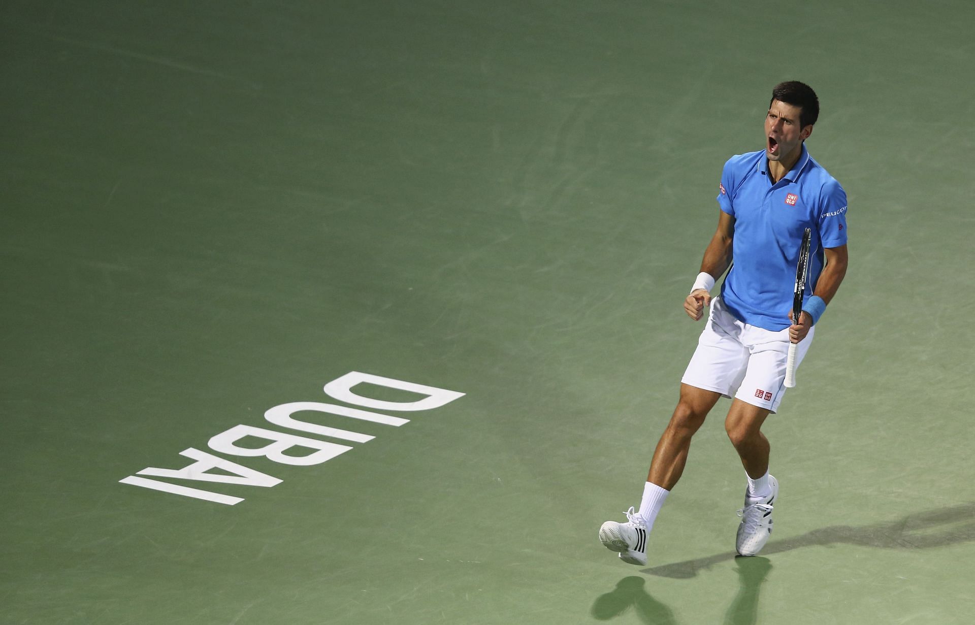 Novak Djokovic at the 2015 Dubai Tennis Championships