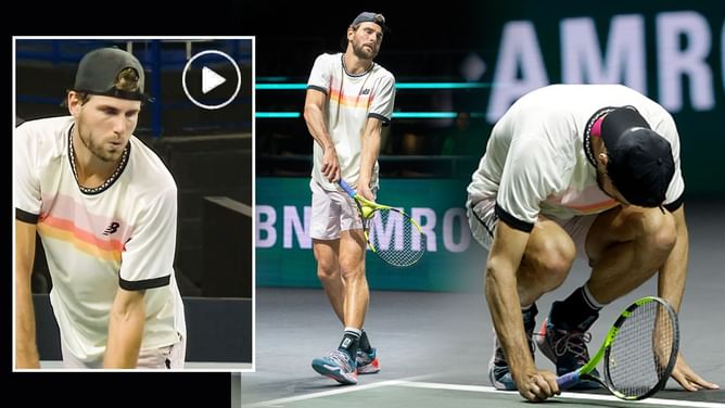 Watch: Maxime Cressy implodes in spectacular fashion, serves 4 double faults in a row at Open 13 Provence