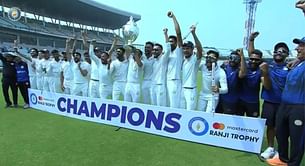 Watch: Saurashtra lift Ranji Trophy, beats Bengal by nine wickets in final