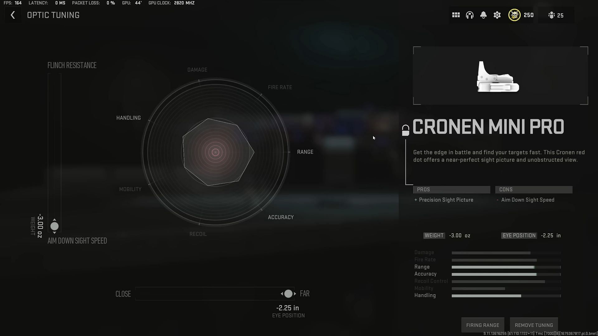 Tuning for Cronen Mini Pro (Image via Activision and YouTube/Metaphor)
