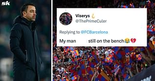 "It's over" "Give him a chance" - Barcelona fans fear attacker linked with a transfer might leave as he's benched yet again against Villarreal