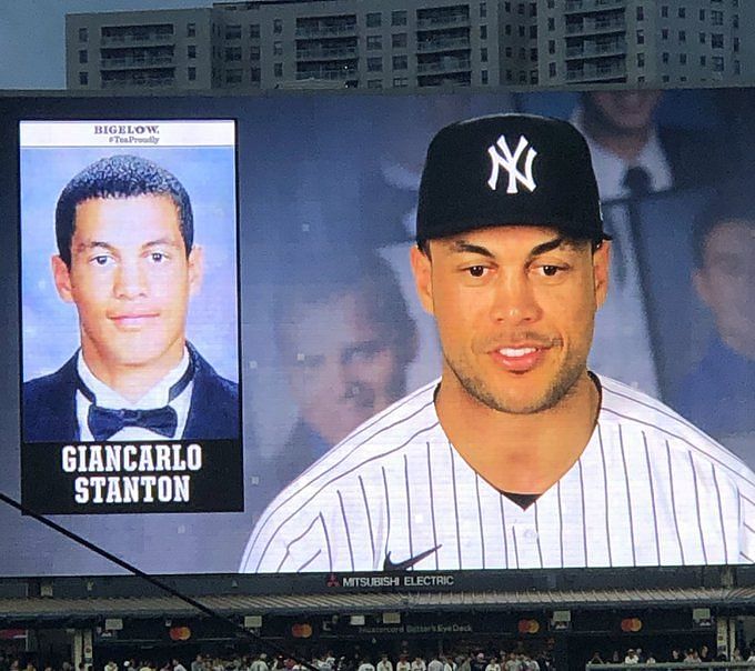 Giancarlo Stanton New York Yankees Majestic Threads Women's Name