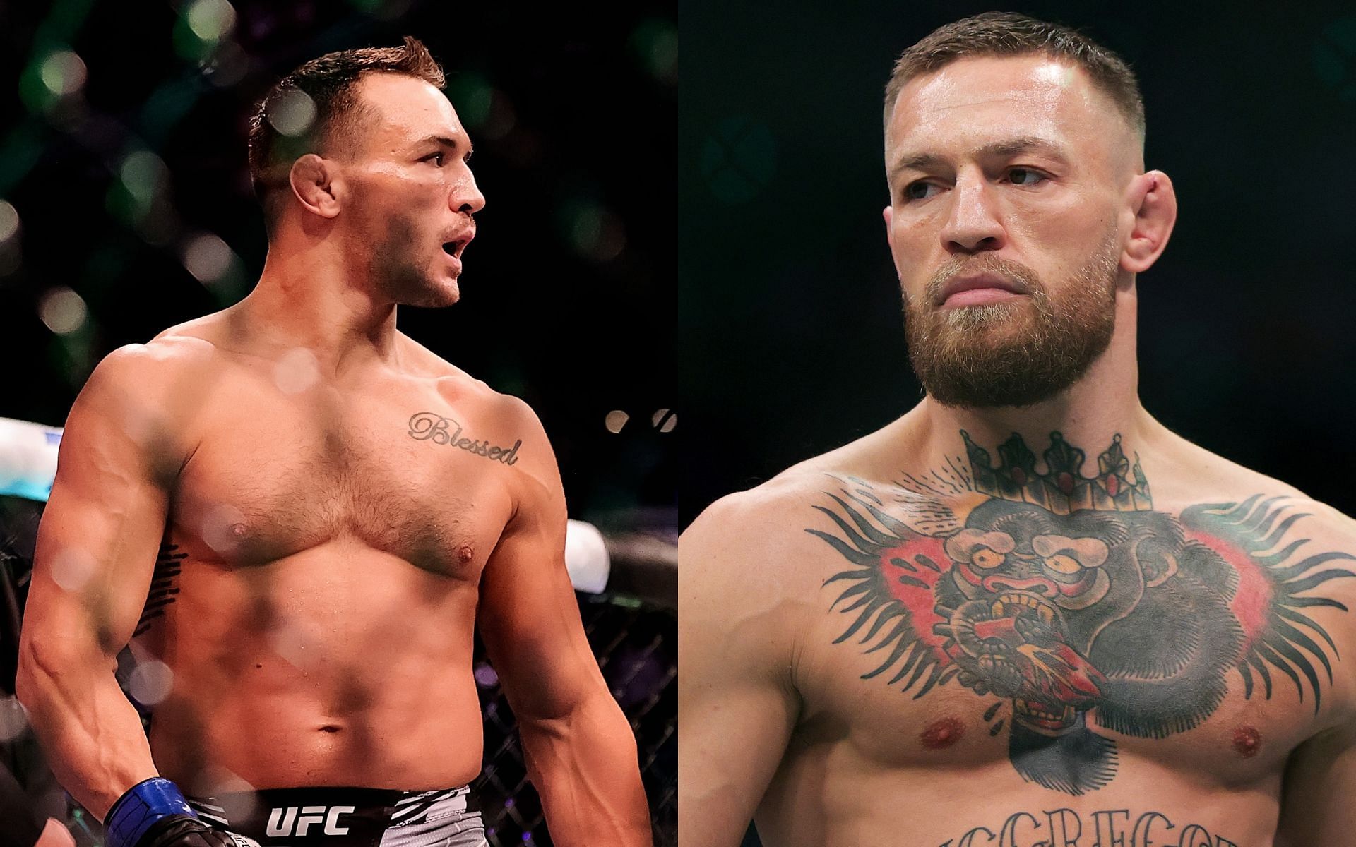 Michael Chandler (left), Conor McGregor (right)