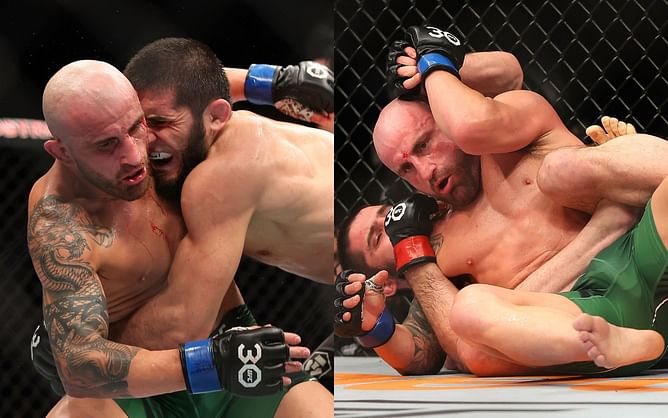 Alexander Volkanovski admits being "cheeky" while talking to Islam Makhachev's corner in round 4