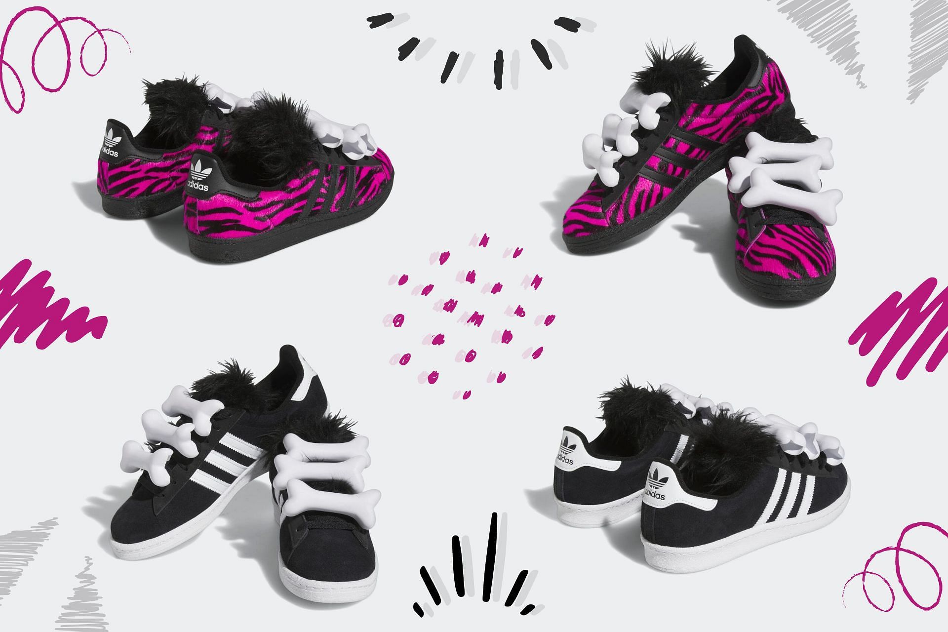 Jeremy Scott x Adidas Campus 80 Bones sneaker pack: Where to buy