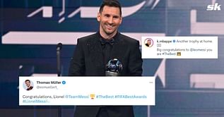 "Best in the world" - Footballing world reacts to PSG and Argentina superstar Lionel Messi winning Best FIFA Men's player award