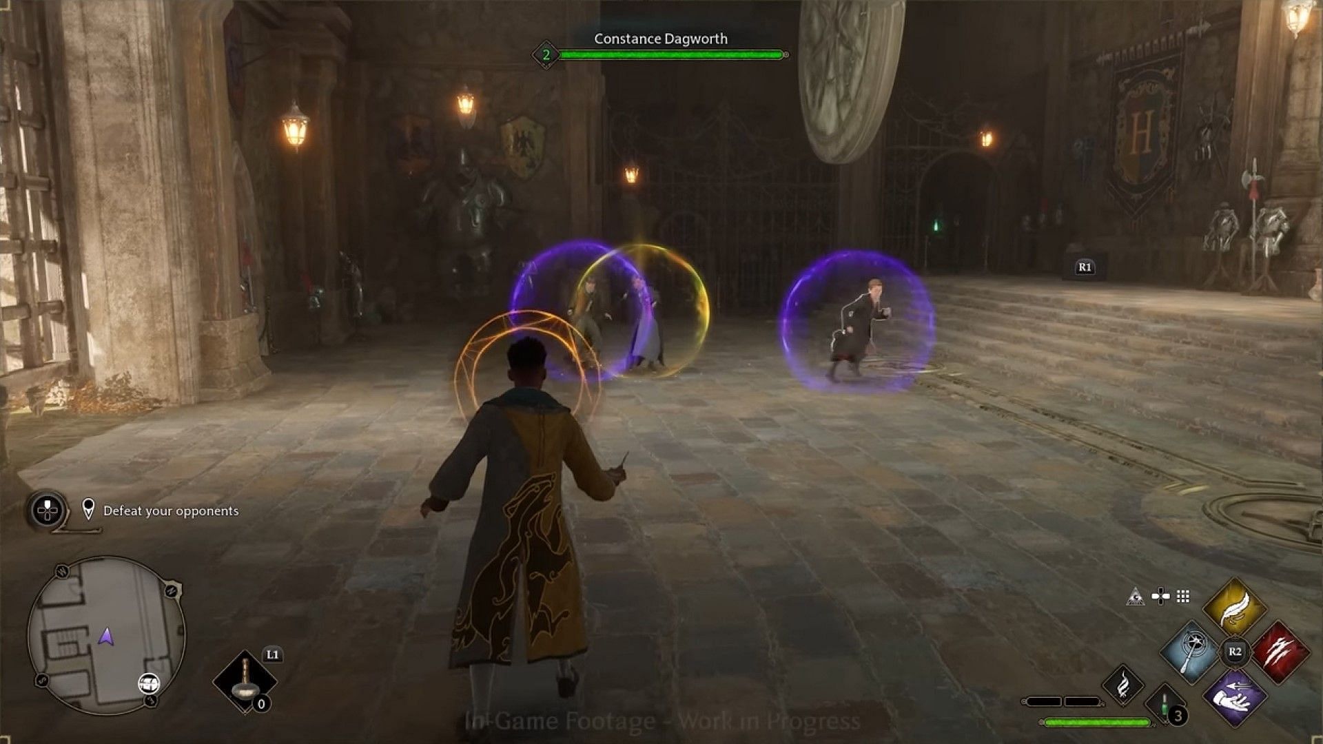 shields are an essential part of combat in Hogwarts Legacy(Image credits Warner Bros)