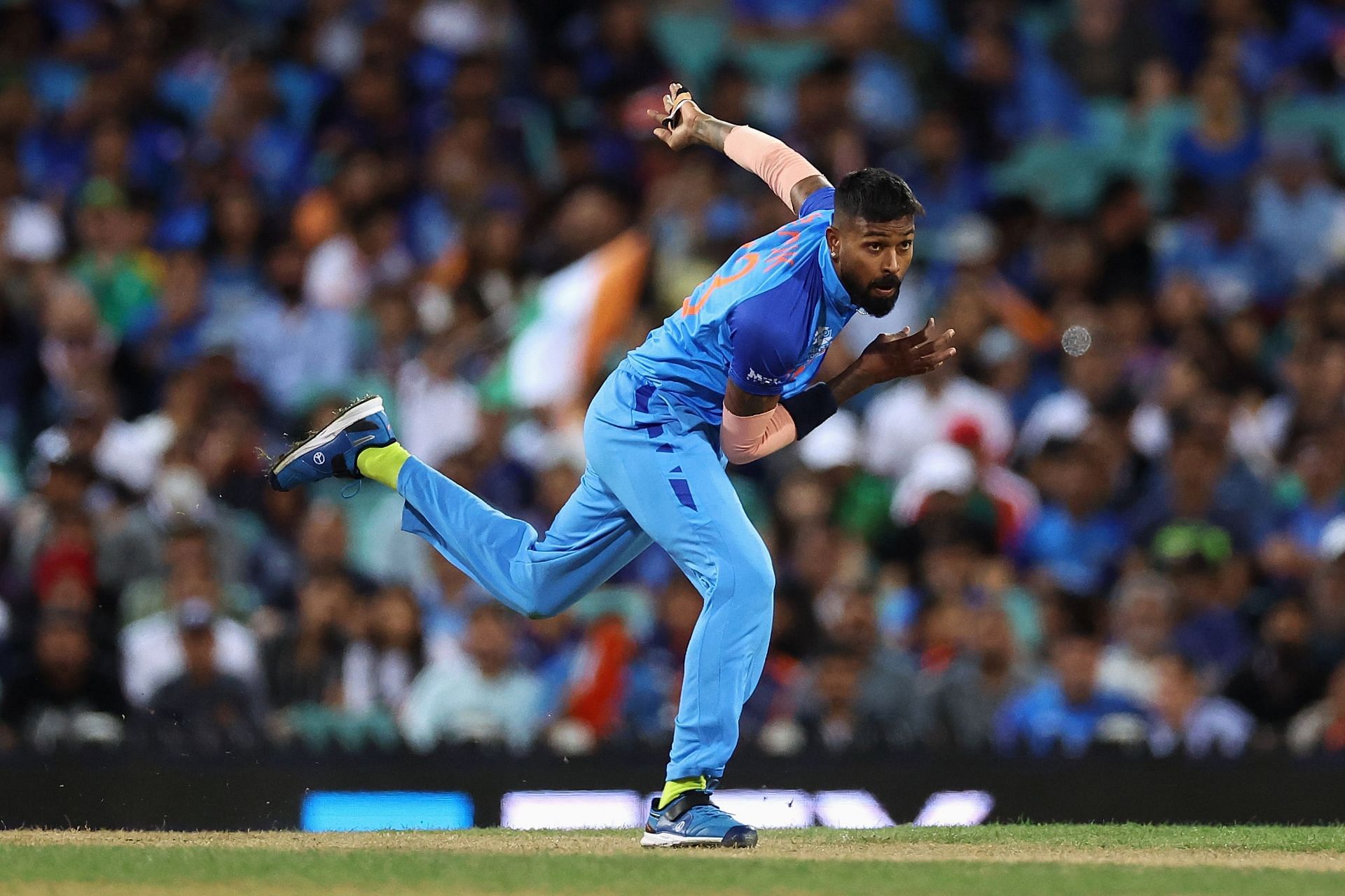 The all-rounder in action during the T20 World Cup 2022. Pic: Getty Images