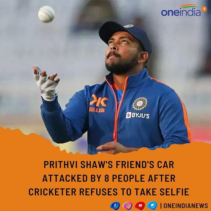 Fans Vandalize Prithvi Shaws Friends Car In Mumbai After Being Denied A Selfie Police File A