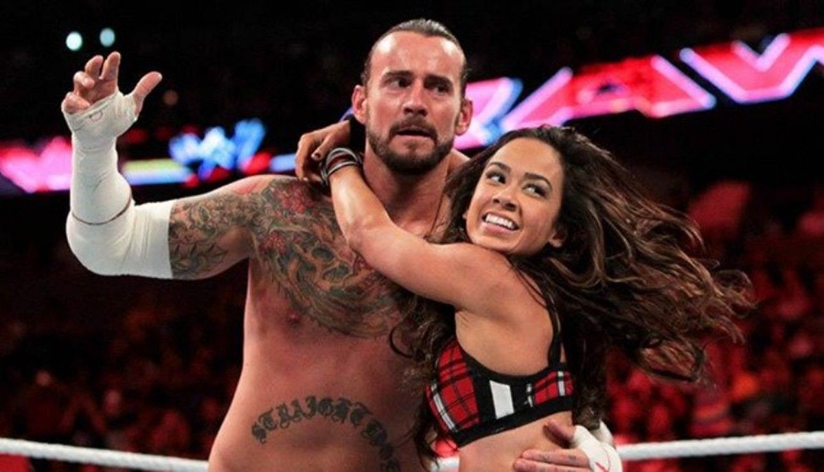 CM Punk and AJ Lee on WWE RAW