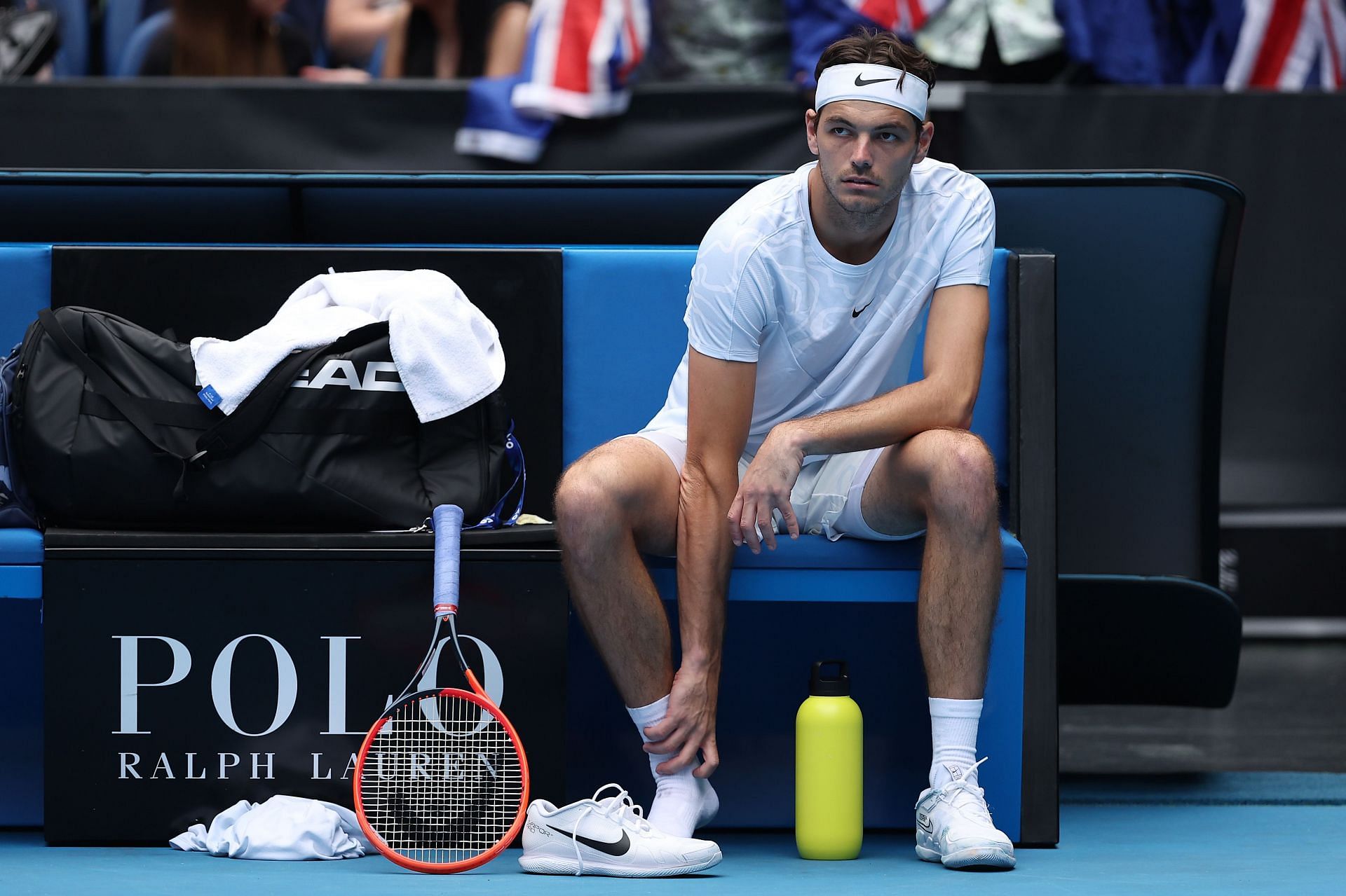 Taylor Fritz lost in the second round at Melbourne Park.