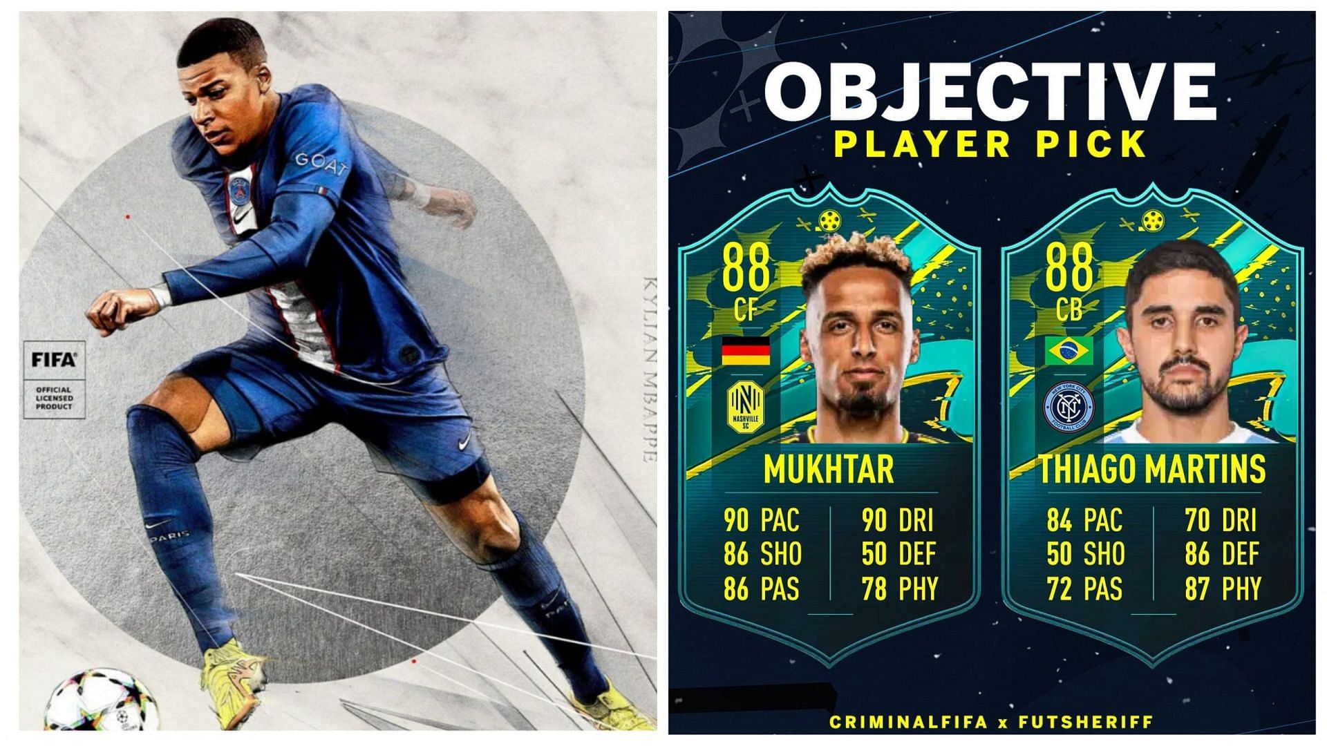 A new MLS Moments Player Pick Objective has been leaked online (Images via EA Sports, Twitter/FUT Sheriff)