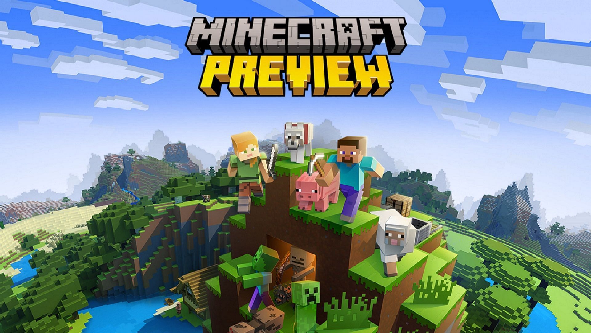 Minecraft Preview allows players to try out the new Bedrock previews easily and efficiently (Image via Mojang)