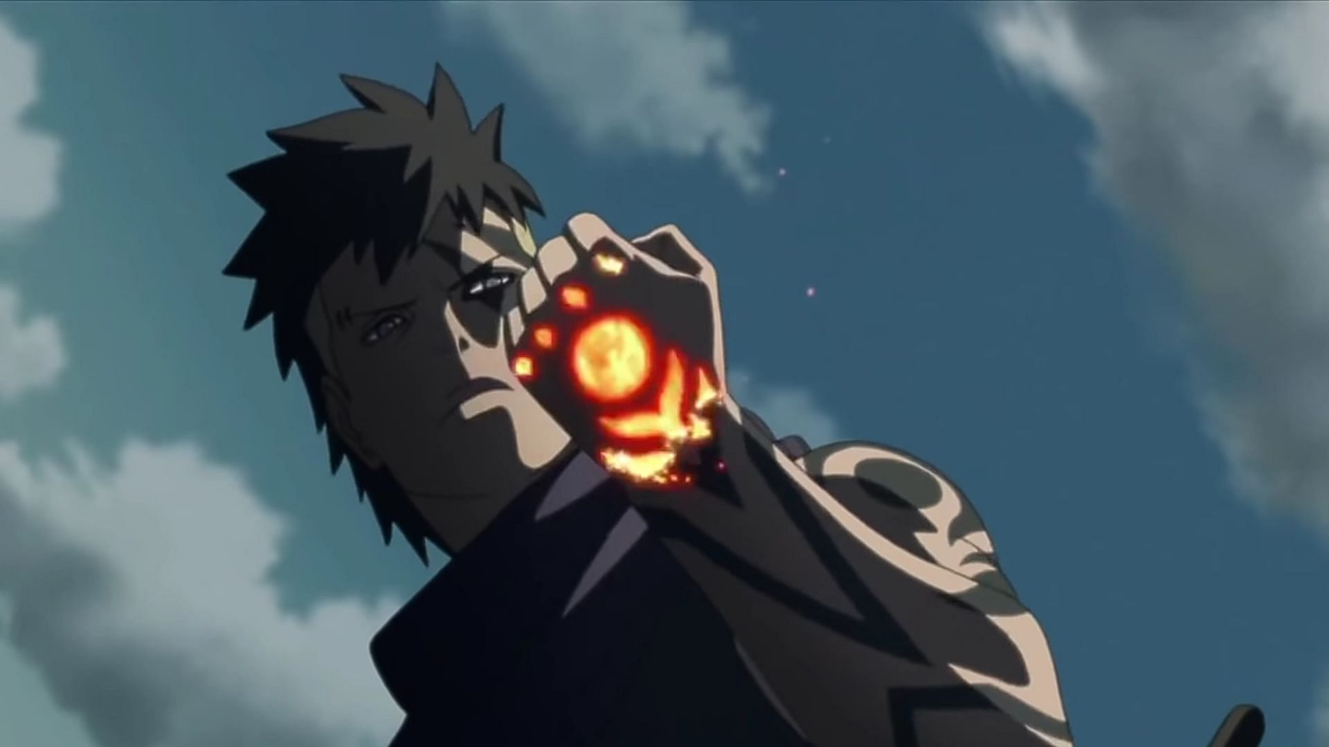 Post-timeskip Kawaki as in the anime (Image via Studio Pierrot)