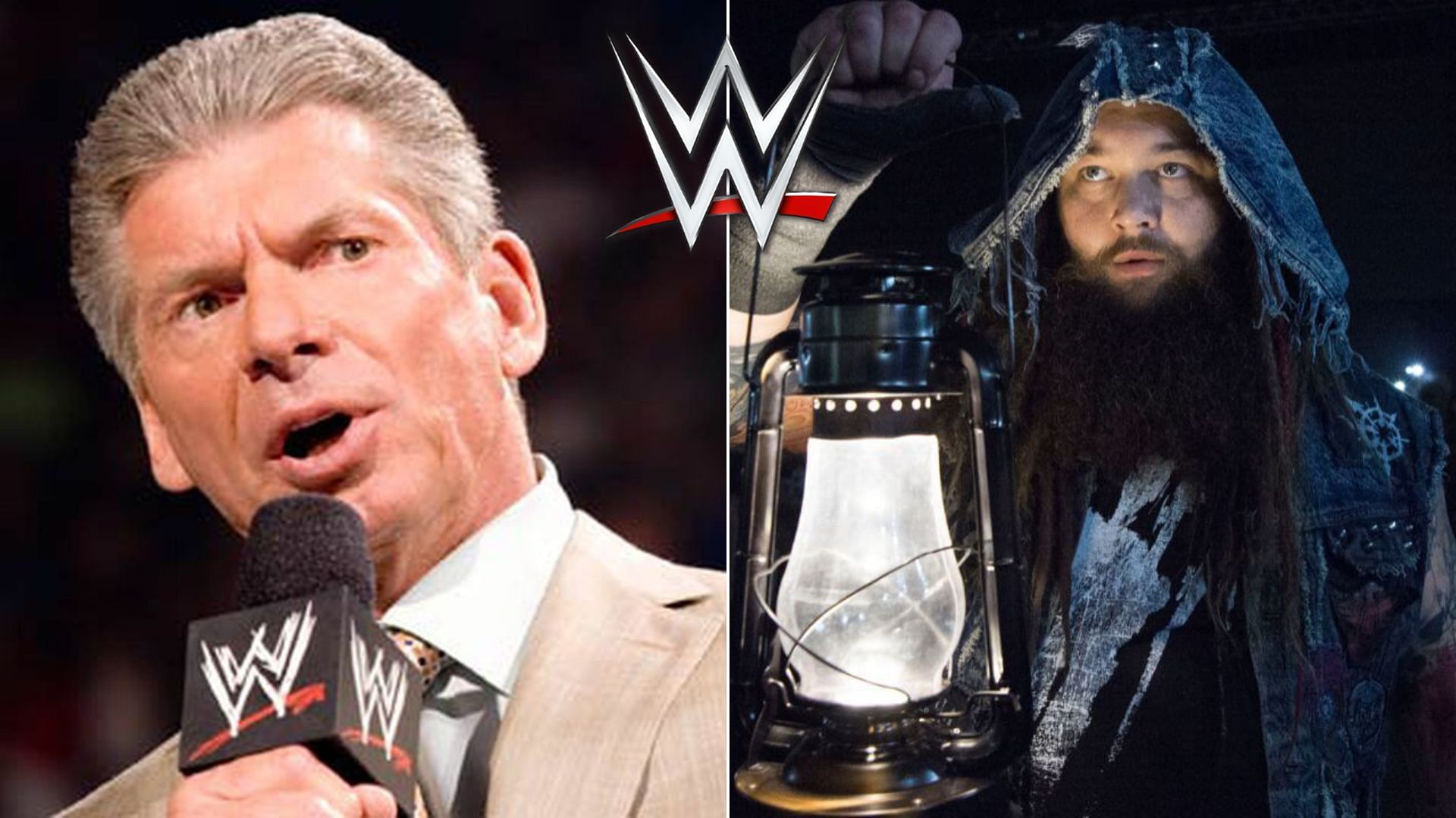 Vince McMahon (left), Bray Wyatt (right)