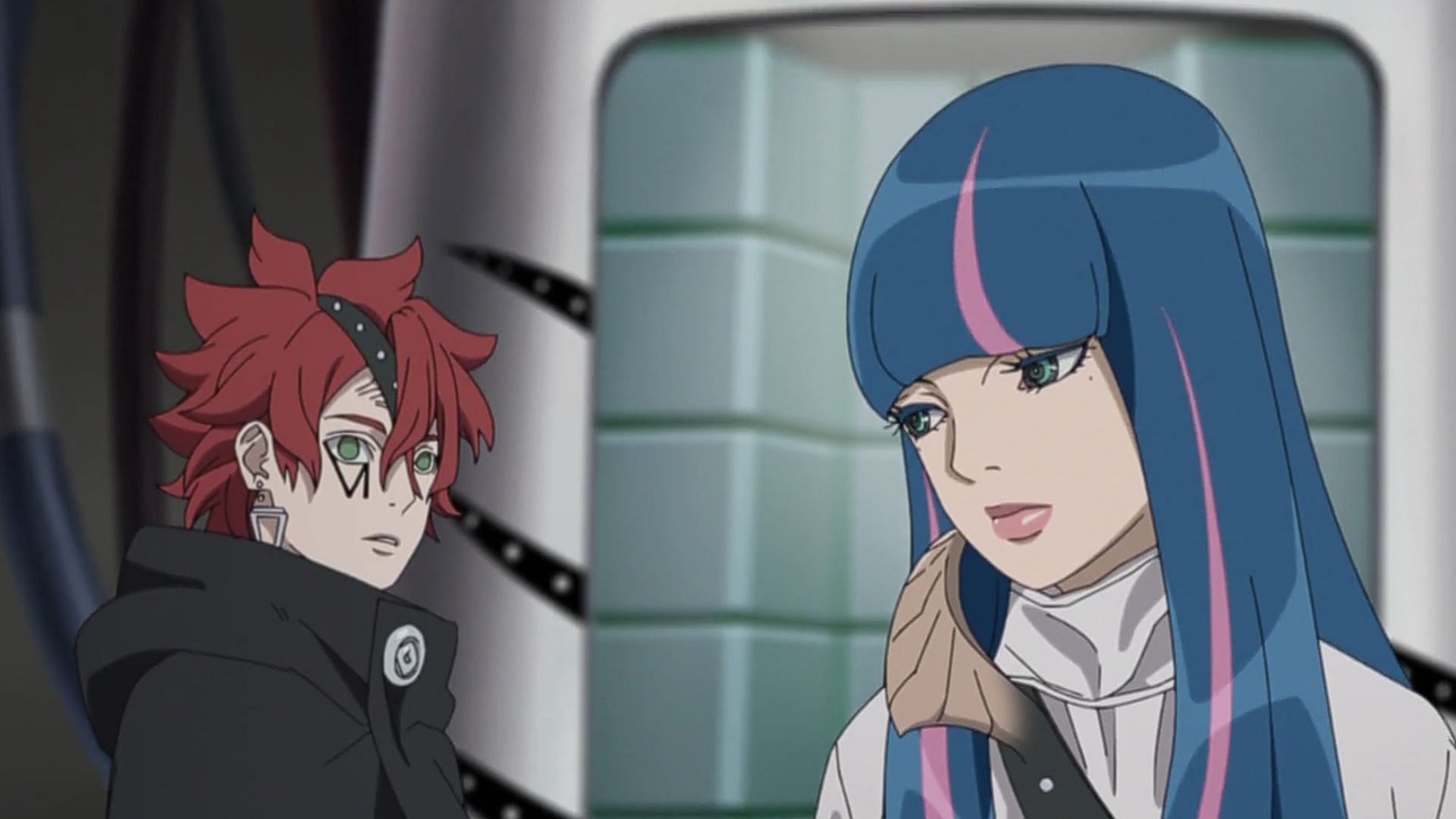 Kawaki and Eida as in the anime (Image via Studio Pierrot)