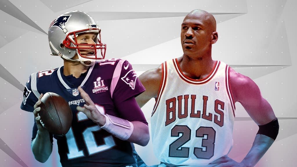 Tom Brady and Michael Jordan had championship-filled careers before retiring for good. (Image via NFL)