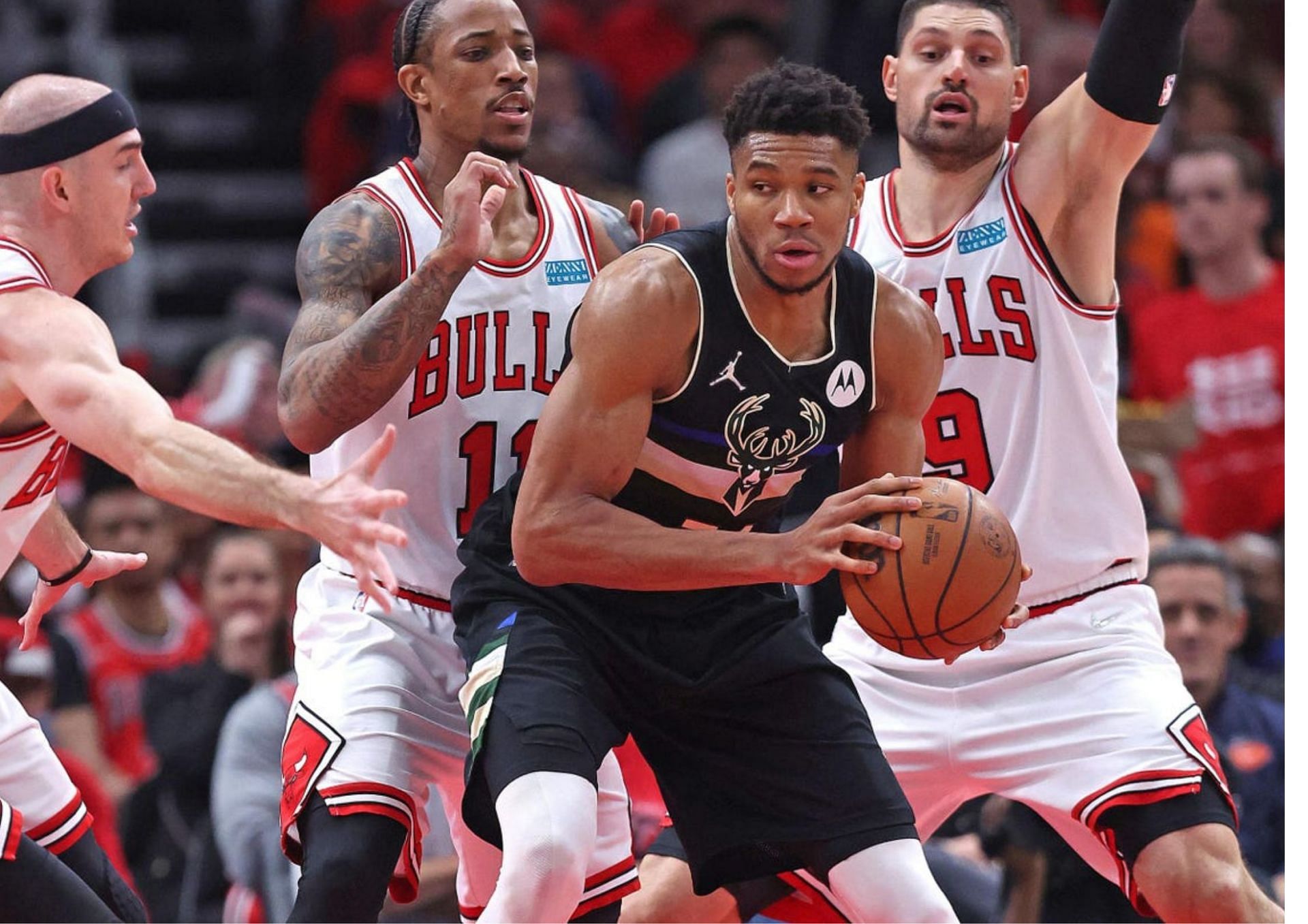 Giannis Antetokounmpo is probable tonight versus the Chicago Bulls. [photo: Forbes]