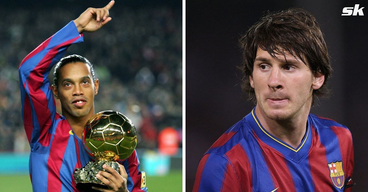 Ronaldinho lavishes praises on former Barcelona teammate Lionel Messi.