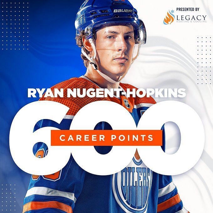 Edmonton Oilers Ryan Nugent-Hopkins 600 Career Points shirt