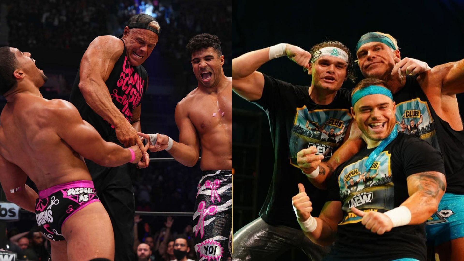 What did Billy Gunn do in the AEW Tag Team Title Match?