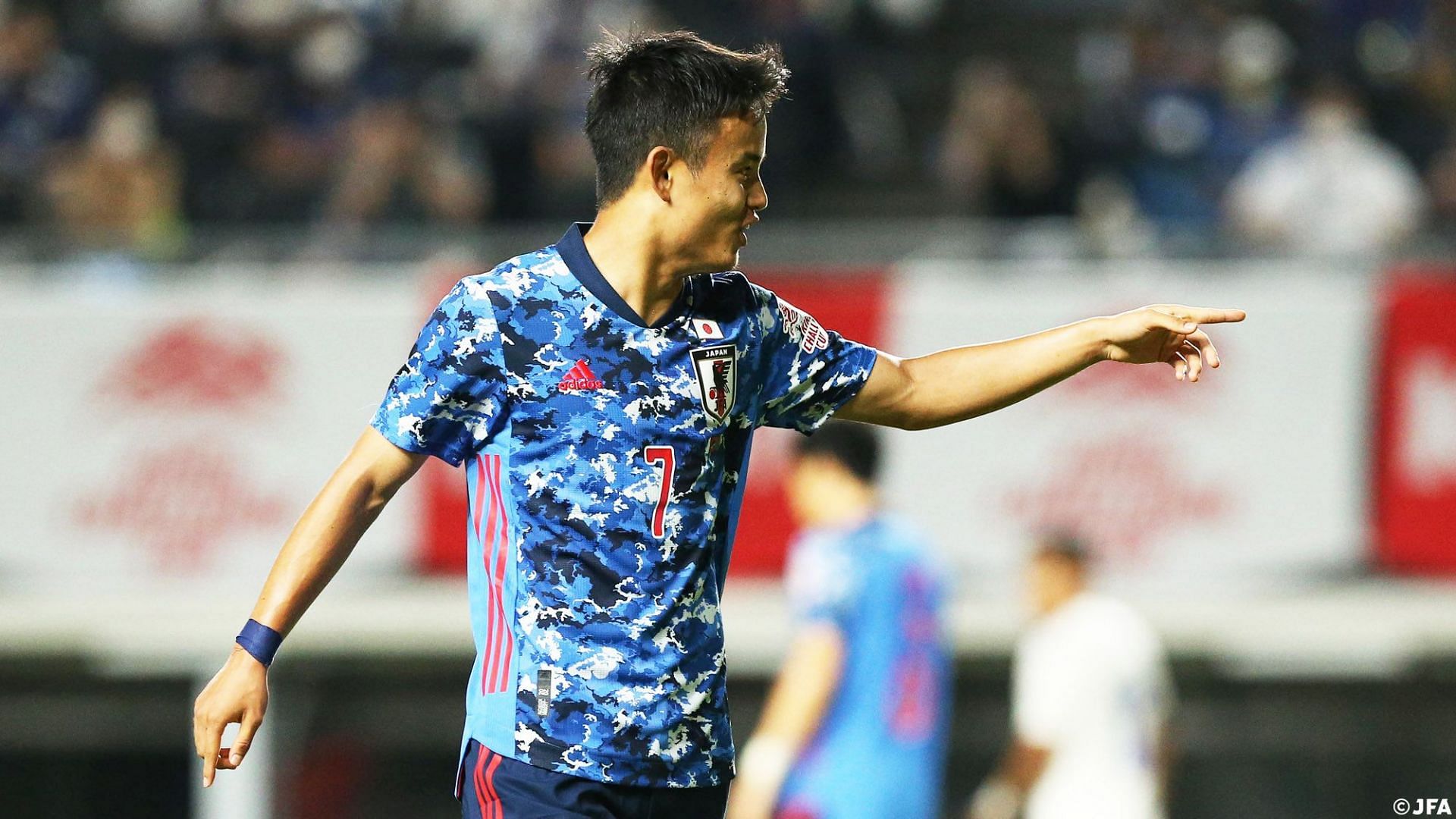 Takefuso Kubo during international duty with Japan