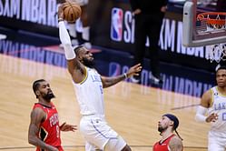Watch: LeBron James turns back the clock, 38-year-old throws down insane one-handed alley-oop against Golden State Warriors