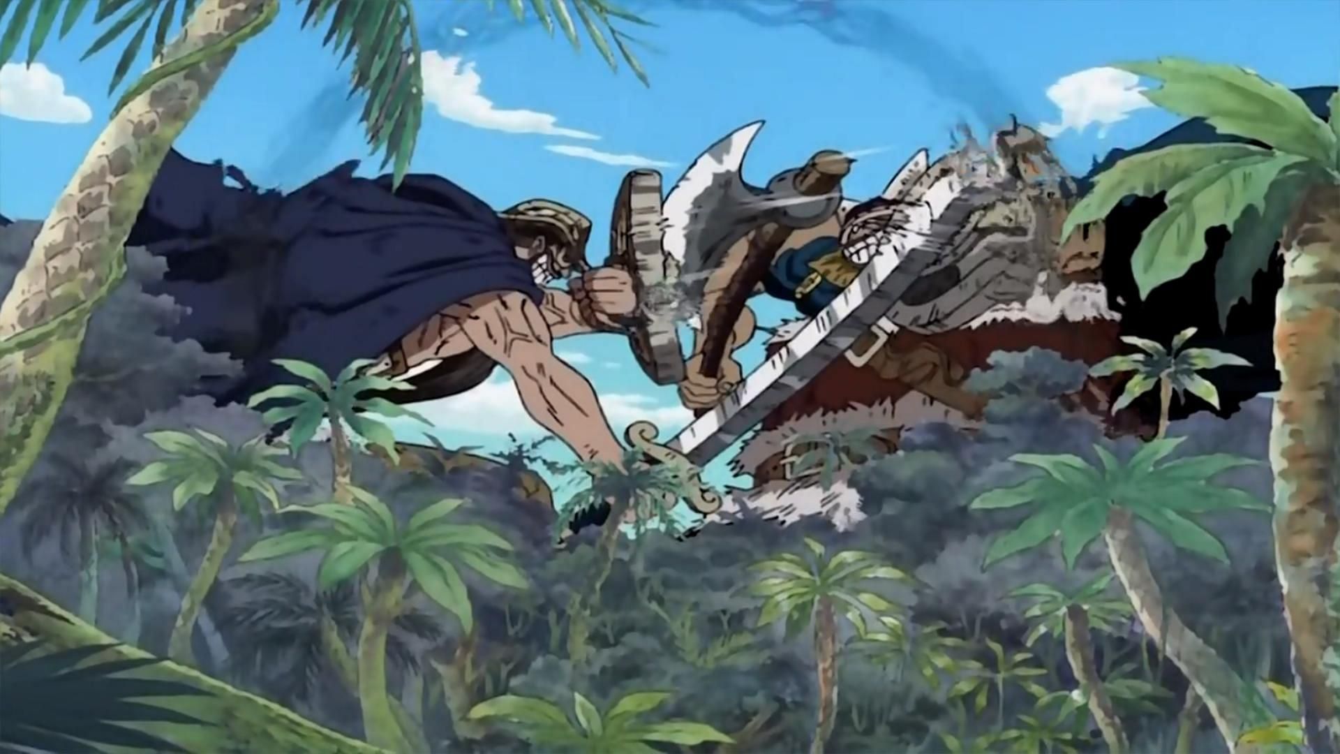 Dorry and Brogy as seen in One Piece (Image via Toei Animation, One Piece)