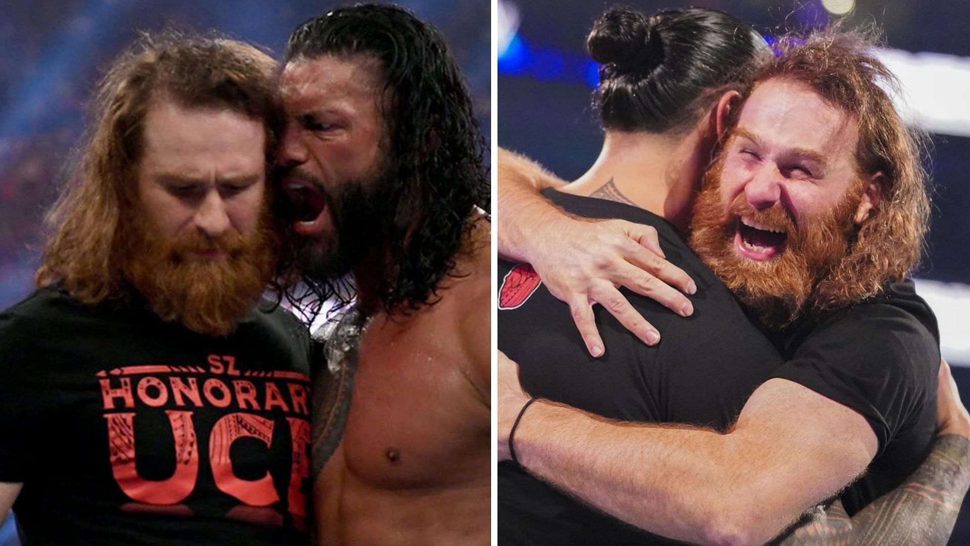 Roman Reigns will face Sami Zayn at WWE Elimination Chamber. 