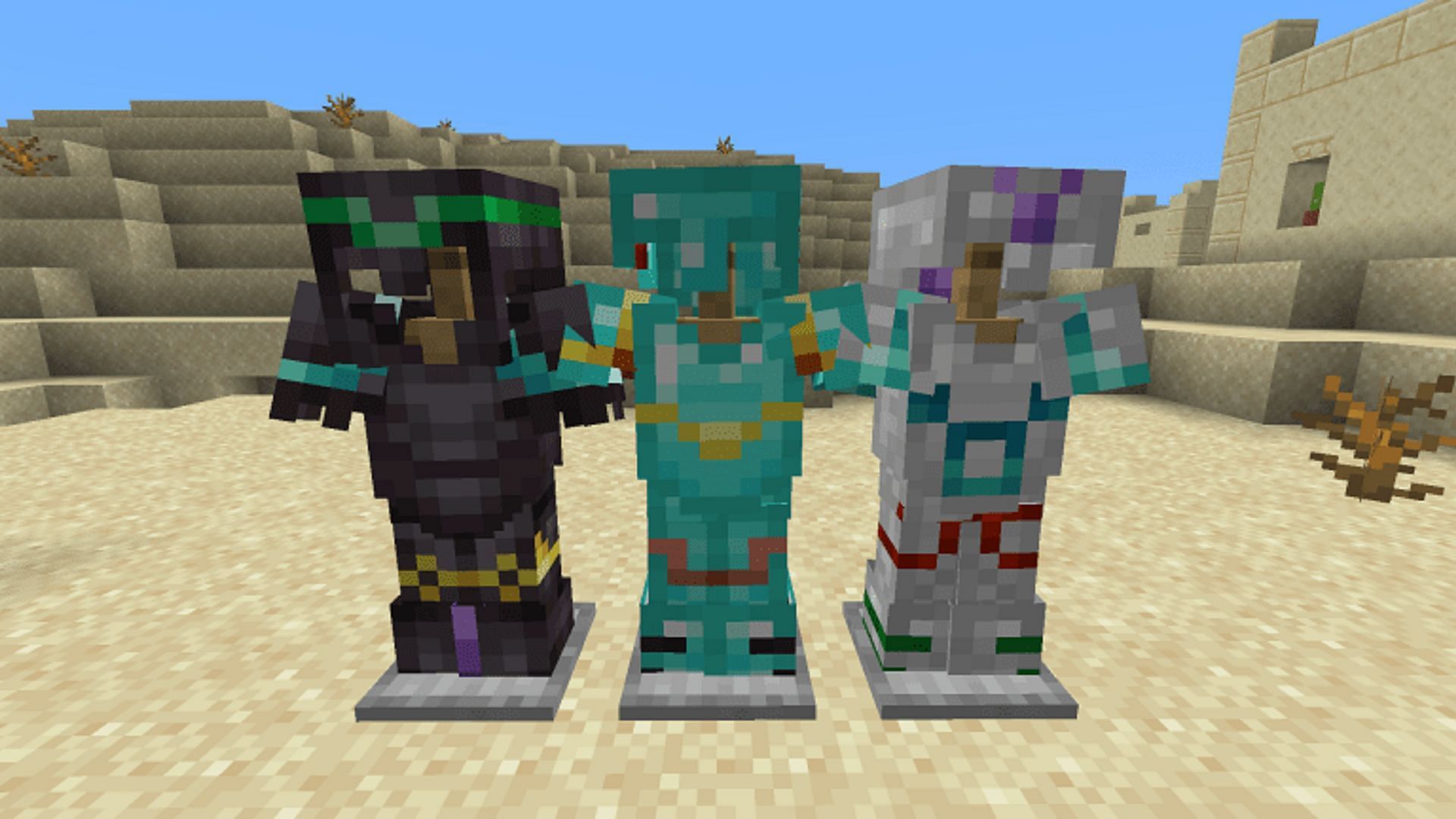 Trimmed armor provides a whole new way to customize gear in Minecraft (Image via Mojang)
