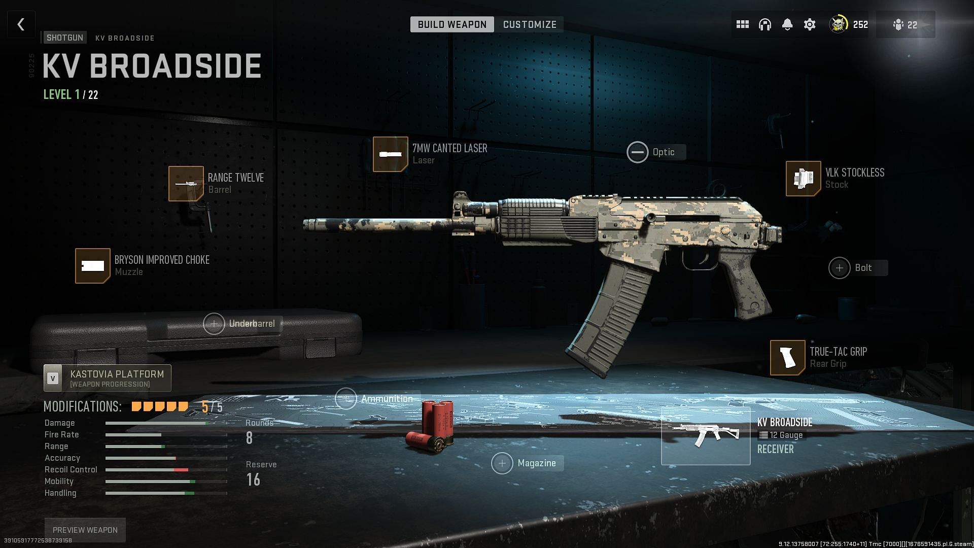 Best attachments to use with the KV Broadside in Modern Warfare 2 (Image via Activision)