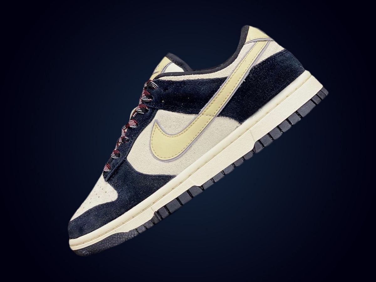 Nike Dunk Low Black Suede shoes (Image via Instagram/@kicksdong)