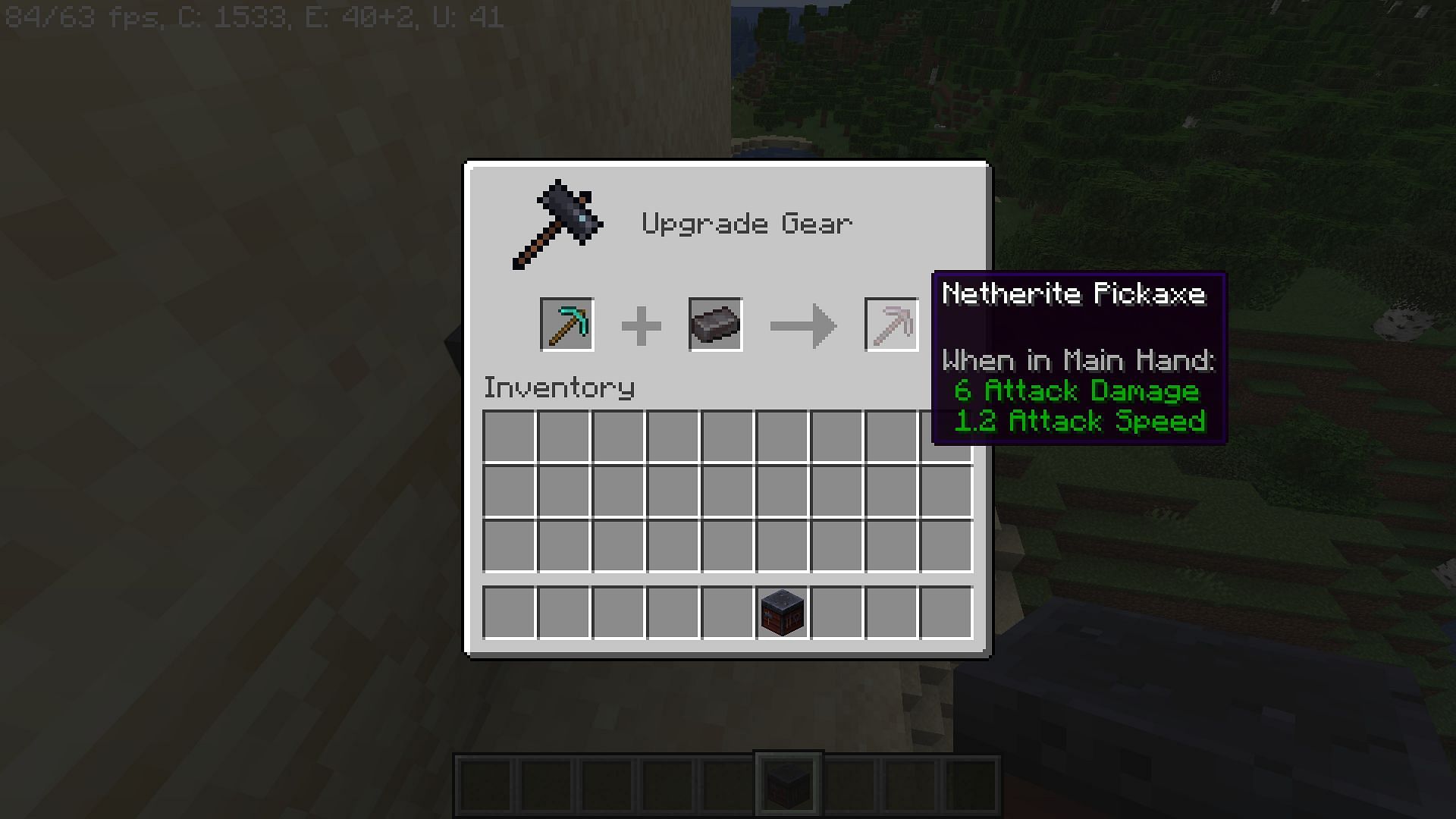 Smithing table and netherite upgrade method before Minecraft 1.20 update (Image via Mojang)