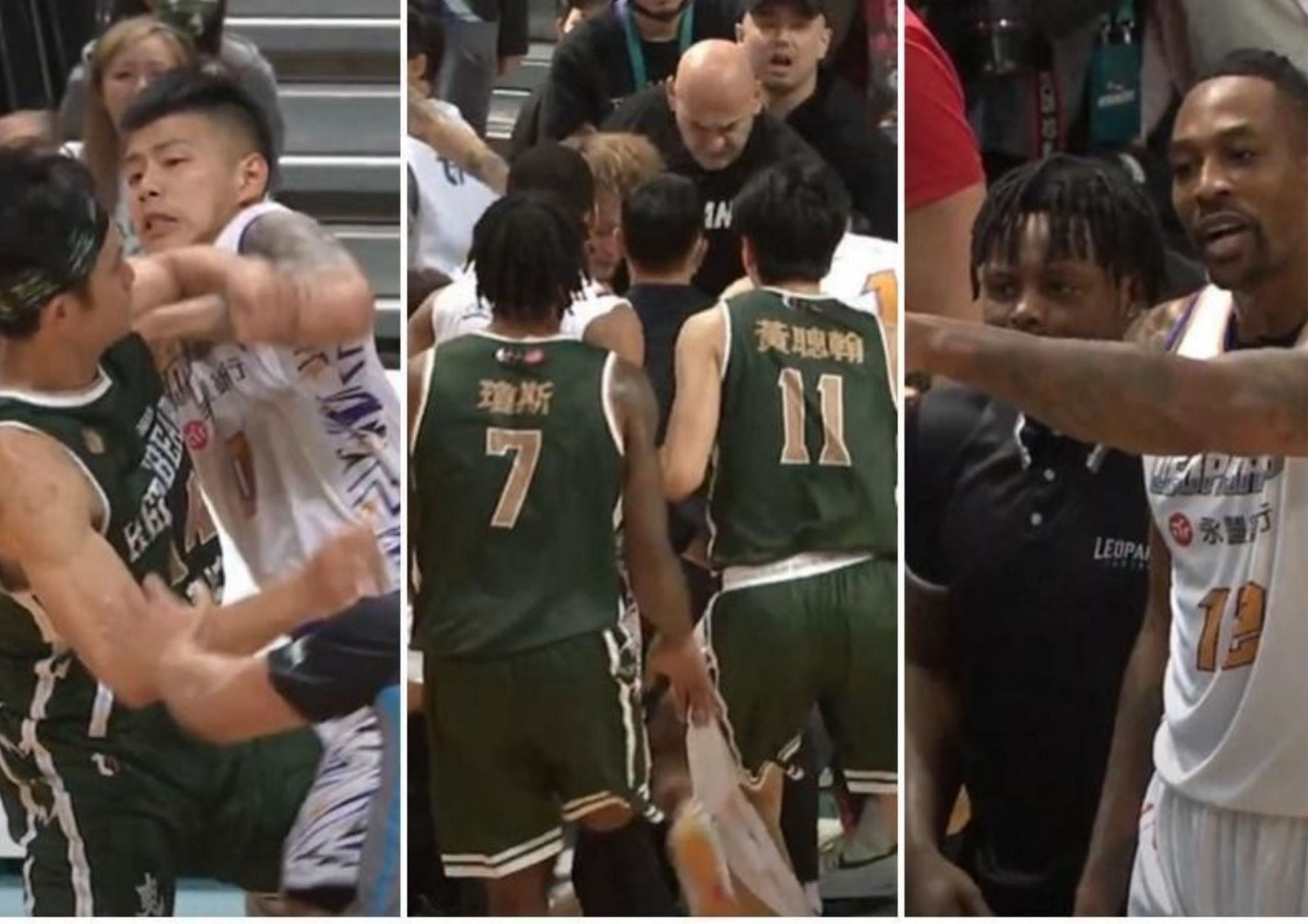 Dwight Howard was ejected along wtih 11 other players after a massive brawl during a game in Taiwan. [photo: Taiwan News]