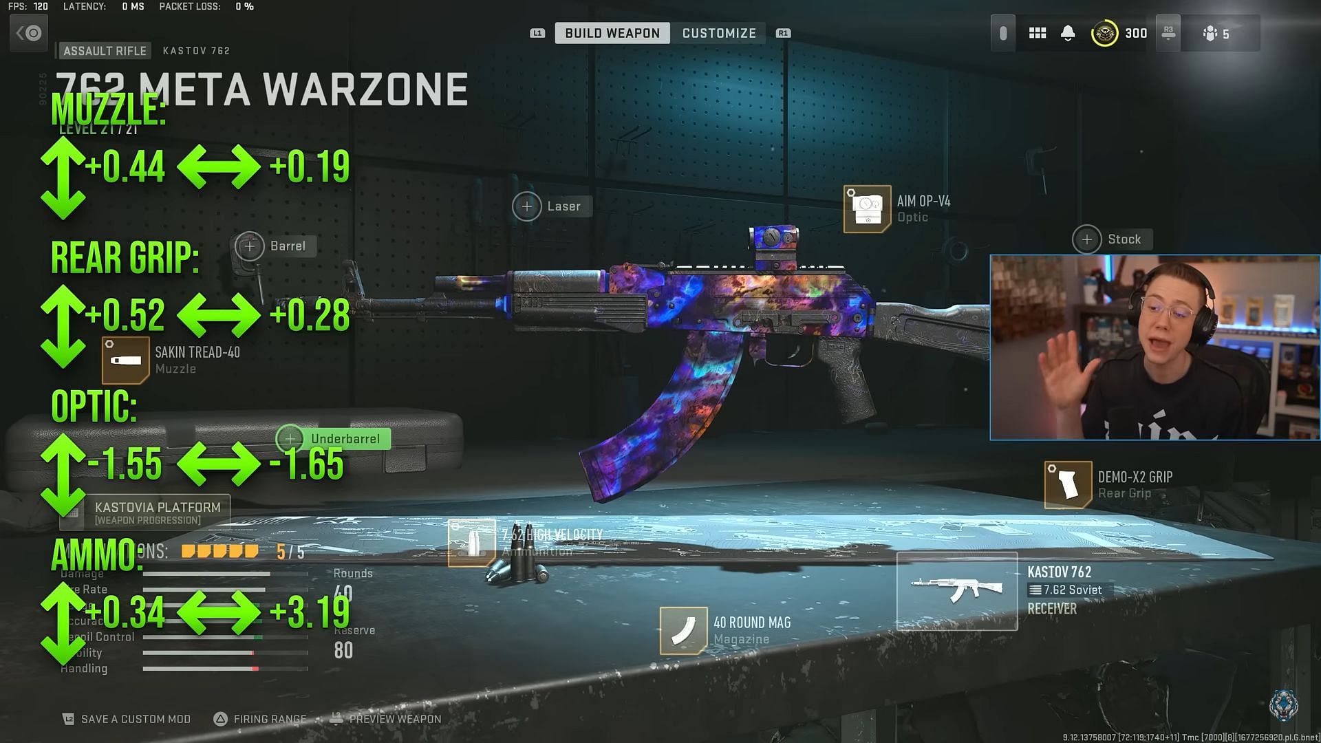 Attachments and tunings for Kastov-762 in Warzone 2 Season 2 (Image via Activision and YouTube/WhosImmortal)