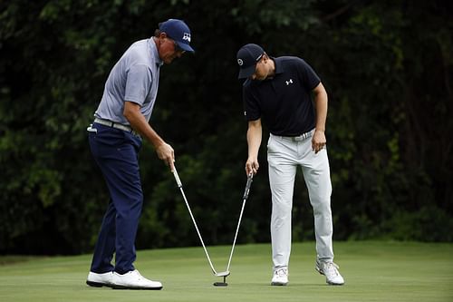 Jordan Spieth and Phil Mickelson